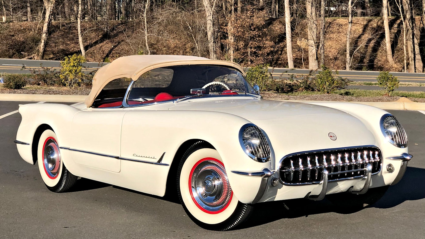 Click to Enlarge-Esc to Close Corvette Generations/C1/C1 1954 White corvette.jpg